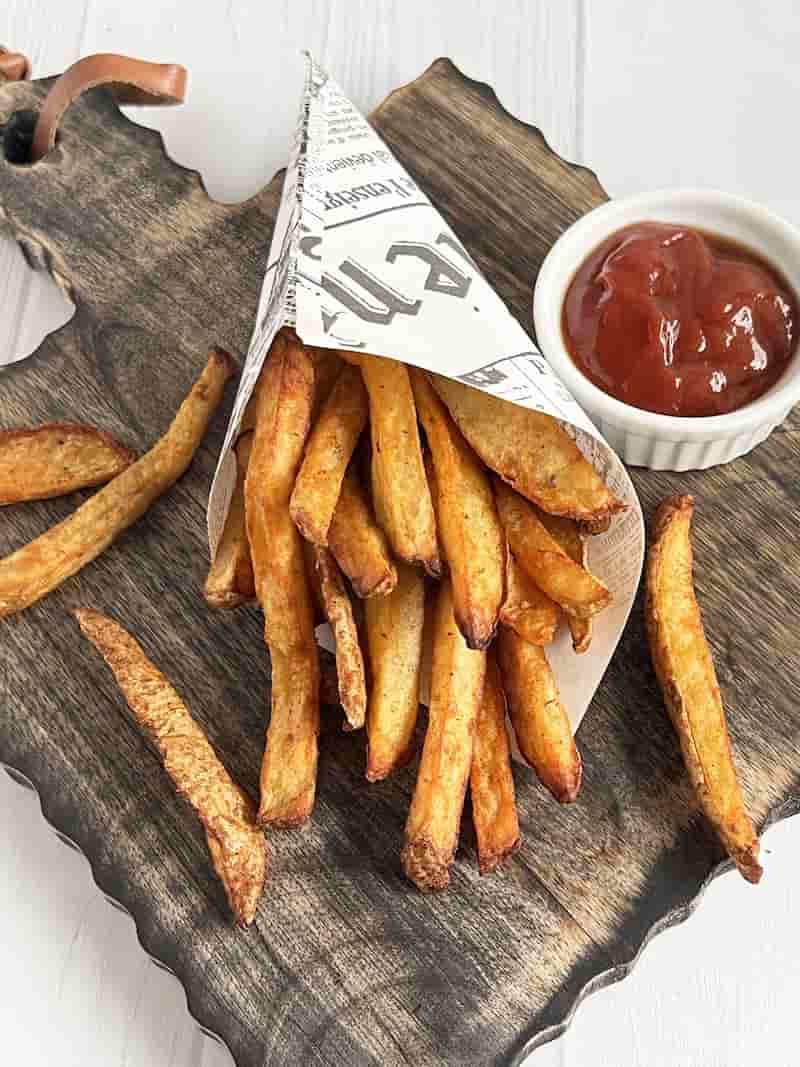 خلال سیب زمینی ترد و یکدست برای تهیه غذای حرفه ای